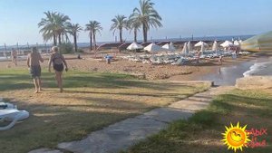 Разнообразный пляж отеля OZ Hotels Incekum 5* в Турции (Аланья)! Подробное видео!