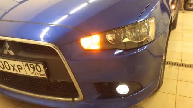 Лансер 10 установка дхо + поворотник смотреть онлайн