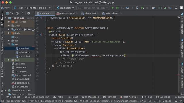 Flutter FutureBuilder -  Building Lists with JSON Data
