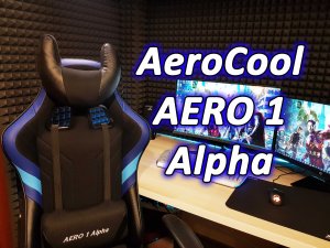 Игровое кресло AEROCOOL AERO 1 Alpha Black Blue | Сборка кресла