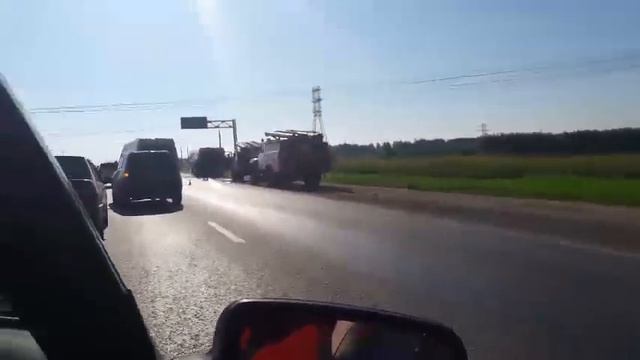 По дороге из Чебоксар в Новочебоксарск загорелся автобус смотреть онлайн