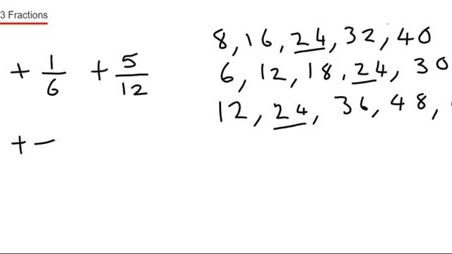 How To Add 3 Fraction Together Which Have 3 Different Denominators