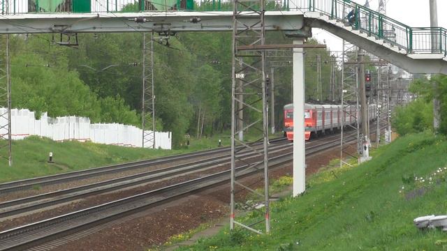 Электропоезд ЭР2Т-7147 перегон Кунцево-1 - Одинцово