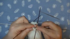 Вяжем мысок у носка