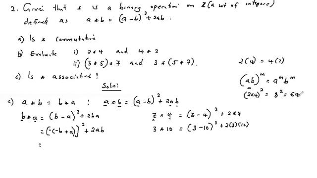 Binary Operation