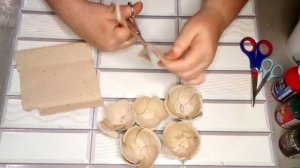 Панно на стену маки из яичных лотков. Декор своими руками DIY. Мусор в дело!
