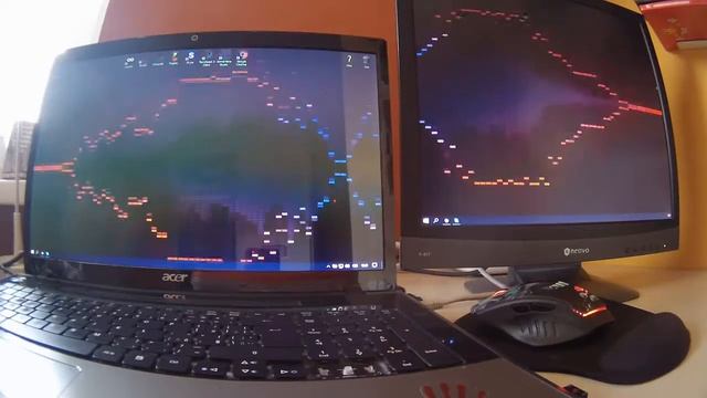 VU spectrum on double monitor wallpaper [HD] смотреть онлайн