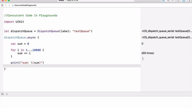 Concurrent Code In Playgrounds смотреть онлайн