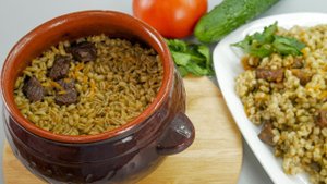 Перловка с мясом в горшочках. Простой и вкусный обед или ужин в духовке