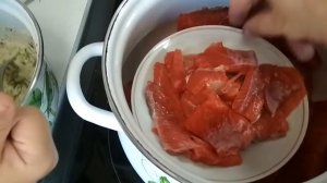 Вкусный замороженный лосось. Кета.