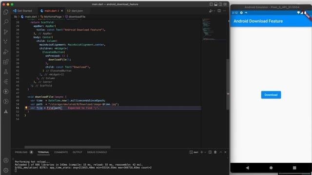Flutter: How to Download any Files from your app in Download Folder without any package. (Android)