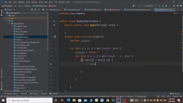 what is bubble sort in java || bubble sort interview questions