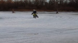 Кроссовые мотоциклы на льду / Drift 2021