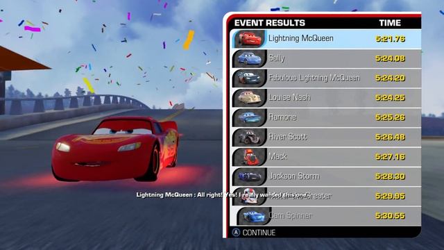 Lightning McQueen Races Doc Hudson Legends and Friends! Cars 3 Driven to Win смотреть онлайн