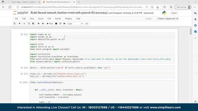 PyTorch Tutorial for Beginners | Deep Learning with Pytorch | Pytorch Installation | Simplilearn