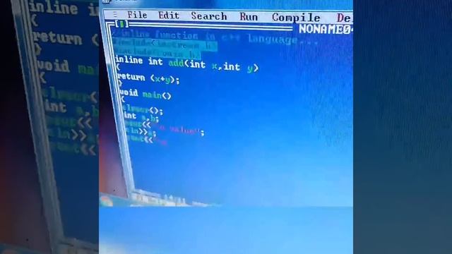 inline function in c++ program