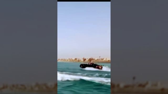 CAR DRIVES ON WATER LIKE A JETSKI #CARDRIVINGONWATER #CARS #WATERCARS #SPORTWATERCARS