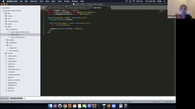 “UI Automation Testing with Ember.js” by Palak Goel, Senior Software Engineer in Test at AllScripts