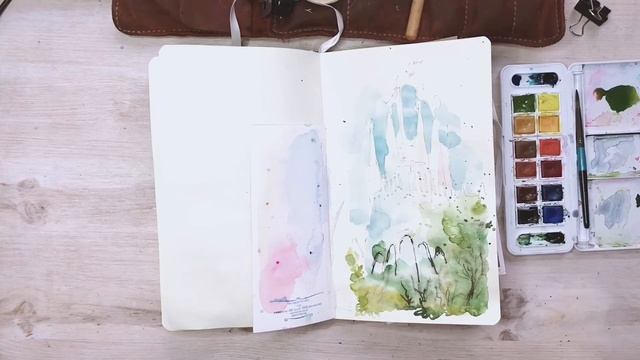 Мастер-класс по скетчингу | акварель + цветные карандаши | Sagrada Familia , Barcelona смотреть онлайн