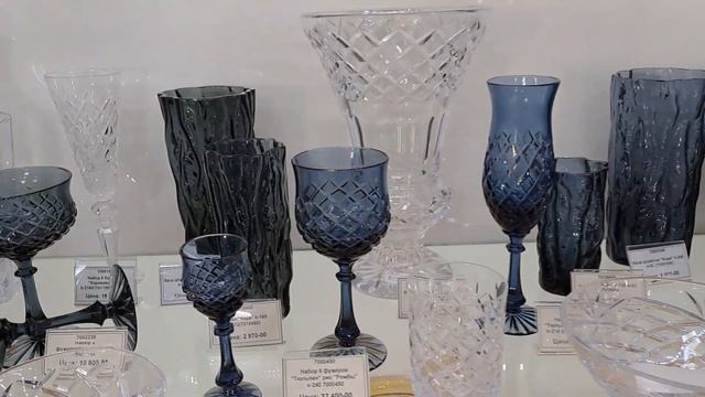 № 29 Хрустальные бокалы фужеры рюмки.г. Гусь-Хрустальный. Фирменный магазин. смотреть онлайн