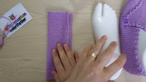 Kare örgüden çok kolay iki şiş patik yapımı / iki şiş patik yapılışı /Bayan patik modelleri yapılış