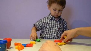 PLAY-DOH 3 CLORS 3+  Открываем набор теста для лепки PLAY-DOH 3 цвета.Видео для детей.