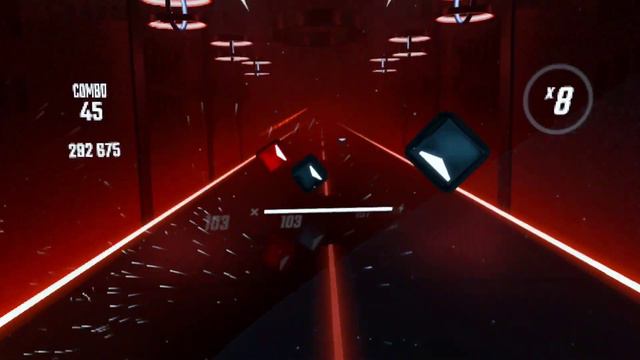 Тренируемся, а то вообще силёнок в Beat Saber играть нет смотреть онлайн