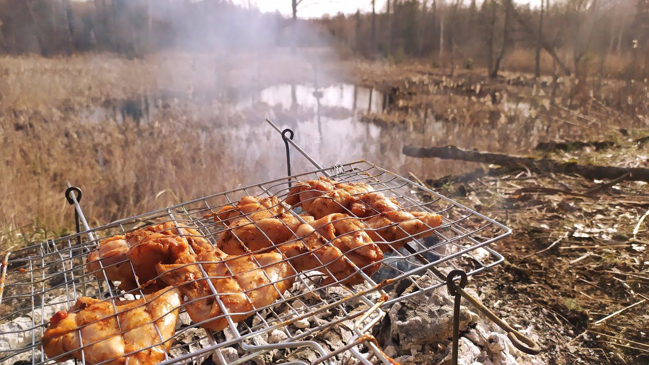 Ужин на болоте с курочкой, под крик журавля. Моя кухня. Что там случилось у Руслана Верина? Бакс 81р