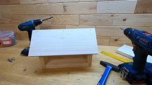 Изготовление простой кормушки для птиц