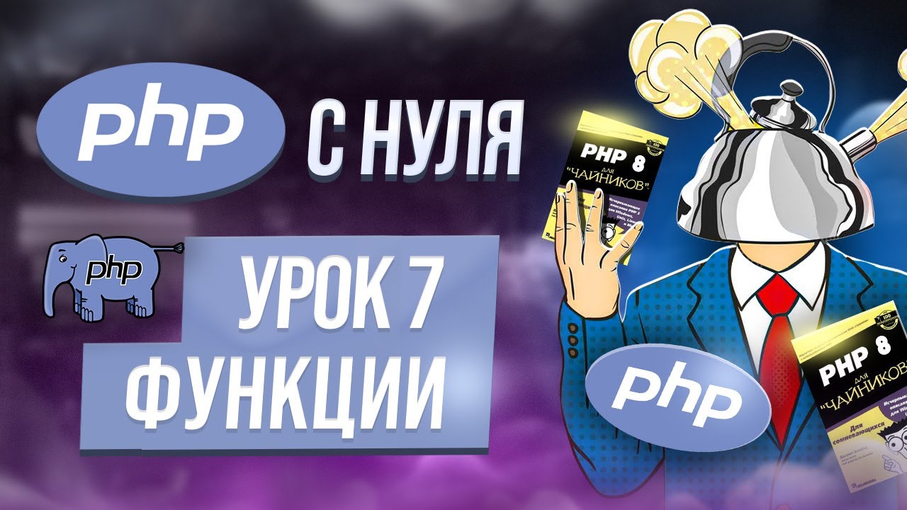 Функции PHP - практики применения. Встроенные, анонимные. Курс php обучение с нуля. Урок 7.