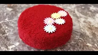 Красный Бархат. Шикарный и Очень Вкусный Бисквитный торт. Рецепт Красного Бисквита.
