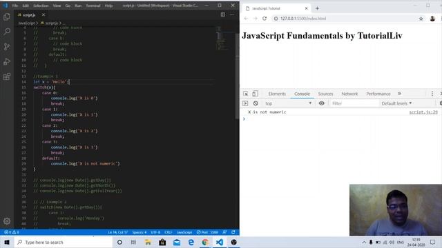 Lecture 6.13: JavaScript ES6 Conditional Statement | Switch in Javascript | ECMAScript2015 Tutorial