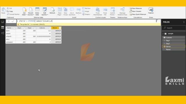 iferror dax function in power bi | Iferror dax function power bi desktop | iferror dax function