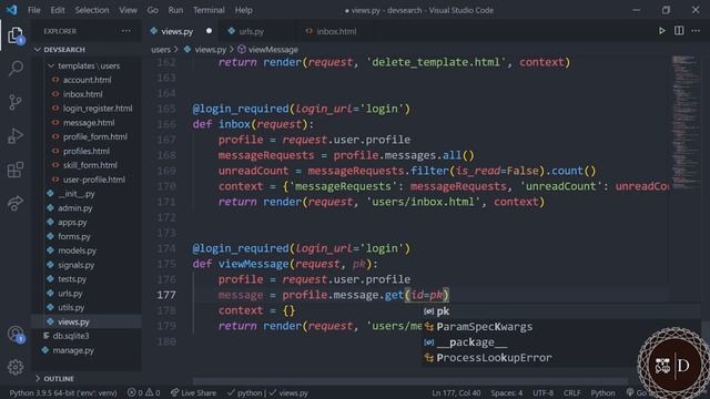 Python Django - Messages