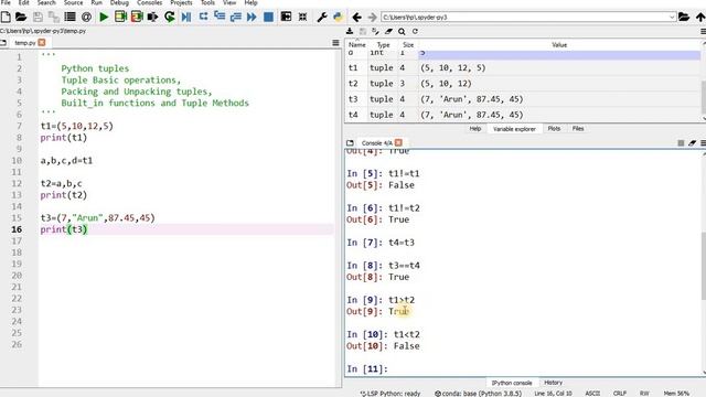 #PythonInTamil #22 | #TupleBasics #PythonProgrammingInTamil | #TupleMethods | #TupleBuiltInMethods