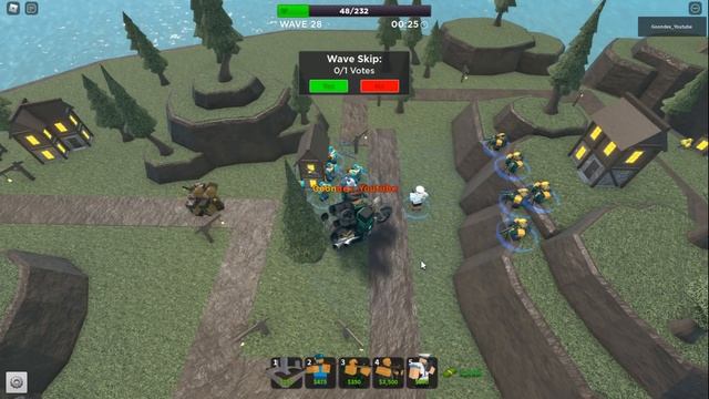 Shooters hunt zombies Roblox Tower Defense Simulator смотреть онлайн