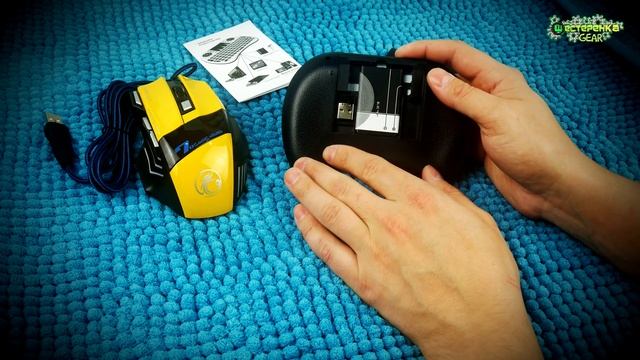 Бюджетная Мышь X7 Gaming и клавиатура i8 Air VONTAR смотреть онлайн