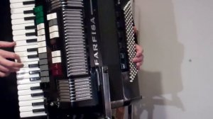 FARFISA TRANSIVOX Piano Accordion with built in Farfisa Organ
