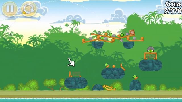Мультик Игра для детей Энгри Бердс. Прохождение игры Angry Birds [92] серия смотреть онлайн