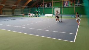 Детский теннис. Тренировка удара слева