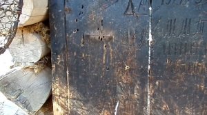 Лесная изба в глухой тайге. Forest hut in the deep taiga.