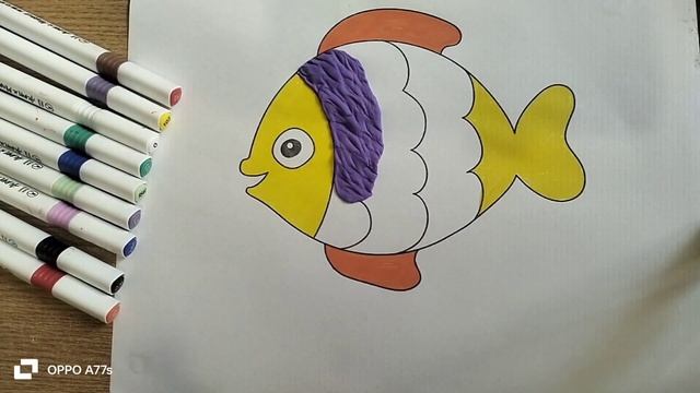 How easy it is to draw a fish/Как легко нарисовать Рыбку.