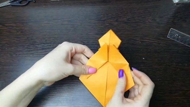 Оригами белка. Как сделать оригами белку своими руками из бумаги . Оригами животное смотреть онлайн