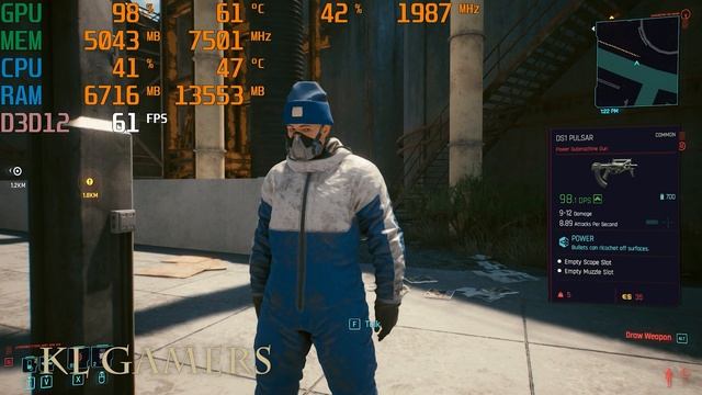 intel Core i5 10400F ASUS TUF GAMING B460-PRO WIFI RTX 3060 12GB Cyberpunk 2077 Game test смотреть онлайн