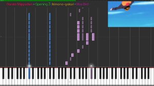 Naruto Shippuden Opening 3 - Blue Bird - Piano Tutorial ♪ Synthesia + Midi ♪