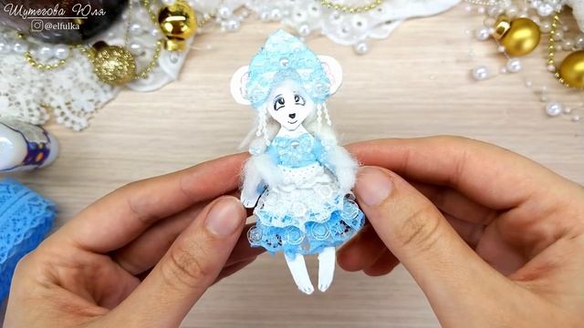 Мастер-класс: Мышка-Снегурочка (АНОНС)/Скрап декор/Скрапбукинг