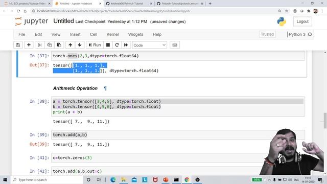 Pytorch Tutorial 2-Understanding Of Tensors Using Pytorch