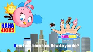 Dinosaurs finger family with Angry Birds of family fingers nursery rhymes for kids
