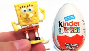 Киндер Сюрприз Открываем Игрушка Спанч БоБ SpongeBob Kinder Surprise Chocolate Egg Unboxing