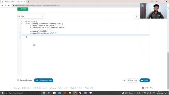 Reformat Date| Leetcode 1507| Leetcode Biweekly 30 | Java| Hindi смотреть онлайн